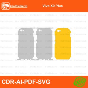 Vivo X9 Plus File thiết kế Skin, Template Vector chuẩn cắt decal | KhoThiếtKế.vn