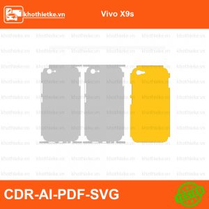 Vivo X9s File thiết kế Skin, Template Vector chuẩn cắt decal | KhoThiếtKế.vn