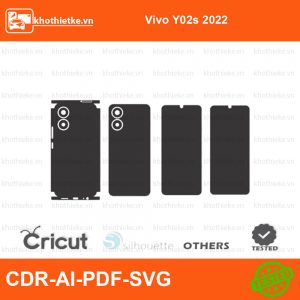 Vivo Y02s 2022 File thiết kế Skin, Template Vector chuẩn cắt decal | KhoThiếtKế.vn