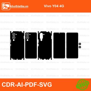 Vivo Y04 4G File thiết kế Skin, Template Vector chuẩn cắt decal | KhoThiếtKế.vn