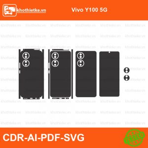 Vivo Y100 5G File thiết kế Skin, Template Vector chuẩn cắt decal | KhoThiếtKế.vn