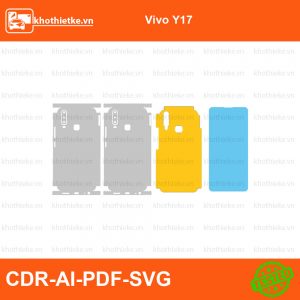 Vivo Y17 File thiết kế Skin, Template Vector chuẩn cắt decal | KhoThiếtKế.vn