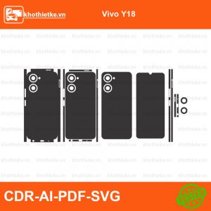 Vivo Y18 File thiết kế Skin, Template Vector chuẩn cắt decal | KhoThiếtKế.vn