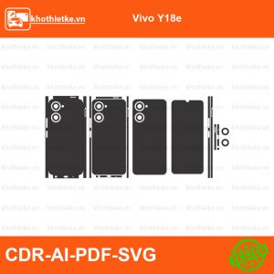 Vivo Y18e File thiết kế Skin, Template Vector chuẩn cắt decal | KhoThiếtKế.vn