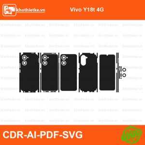 Vivo Y18t 4G File thiết kế Skin, Template Vector chuẩn cắt decal | KhoThiếtKế.vn