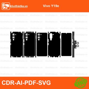 Vivo Y19e File thiết kế Skin, Template Vector chuẩn cắt decal | KhoThiếtKế.vn