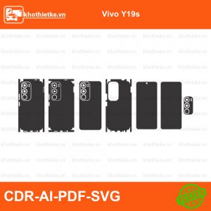 Vivo Y19s File thiết kế Skin, Template Vector chuẩn cắt decal | KhoThiếtKế.vn