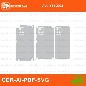 Vivo Y21 2021 File thiết kế Skin, Template Vector chuẩn cắt decal | KhoThiếtKế.vn