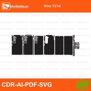 Vivo Y21d File thiết kế Skin, Template Vector chuẩn cắt decal | KhoThiếtKế.vn
