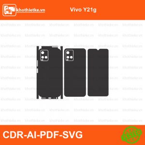 Vivo Y21g File thiết kế Skin, Template Vector chuẩn cắt decal | KhoThiếtKế.vn
