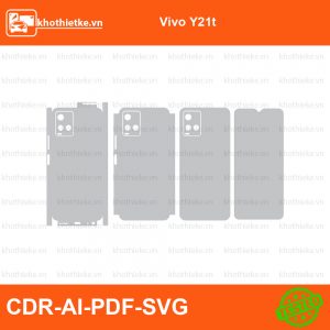 Vivo Y21t File thiết kế Skin, Template Vector chuẩn cắt decal | KhoThiếtKế.vn