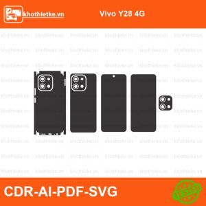 Vivo Y28 4G File thiết kế Skin, Template Vector chuẩn cắt decal | KhoThiếtKế.vn