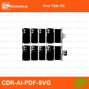 Vivo Y28e 5G File thiết kế Skin, Template Vector chuẩn cắt decal | KhoThiếtKế.vn