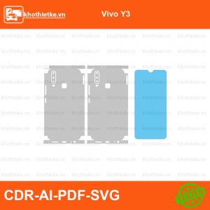 Vivo Y3 File thiết kế Skin, Template Vector chuẩn cắt decal | KhoThiếtKế.vn