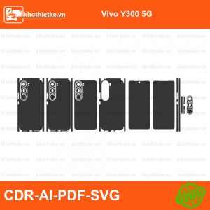 Vivo Y300 5G File thiết kế Skin, Template Vector chuẩn cắt decal | KhoThiếtKế.vn