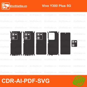 Vivo Y300 Plus 5G File thiết kế Skin, Template Vector chuẩn cắt decal | KhoThiếtKế.vn