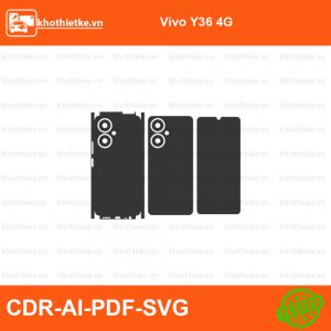 Vivo Y36 4G File thiết kế Skin, Template Vector chuẩn cắt decal | KhoThiếtKế.vn