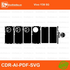 Vivo Y39 5G File thiết kế Skin, Template Vector chuẩn cắt decal | KhoThiếtKế.vn