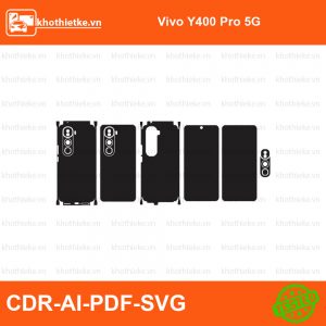 Vivo Y400 Pro 5G File thiết kế Skin, Template Vector chuẩn cắt decal | KhoThiếtKế.vn