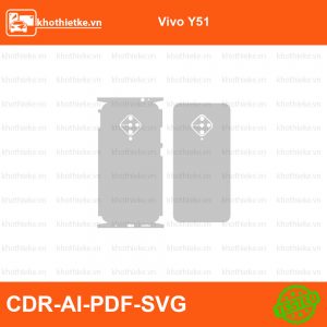 Vivo Y51 File thiết kế Skin, Template Vector chuẩn cắt decal | KhoThiếtKế.vn