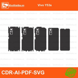 Vivo Y53s File thiết kế Skin, Template Vector chuẩn cắt decal | KhoThiếtKế.vn