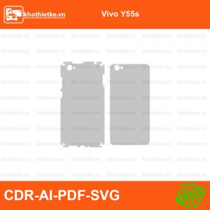Vivo Y55s File thiết kế Skin, Template Vector chuẩn cắt decal | KhoThiếtKế.vn