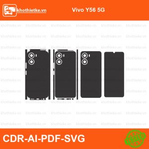 Vivo Y56 5G File thiết kế Skin, Template Vector chuẩn cắt decal | KhoThiếtKế.vn