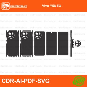 Vivo Y58 5G File thiết kế Skin, Template Vector chuẩn cắt decal | KhoThiếtKế.vn