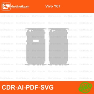 Vivo Y67 File thiết kế Skin, Template Vector chuẩn cắt decal | KhoThiếtKế.vn