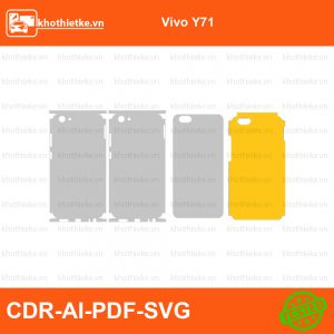 Vivo Y71 File thiết kế Skin, Template Vector chuẩn cắt decal | KhoThiếtKế.vn