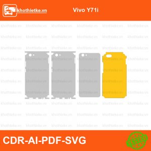 Vivo Y71i File thiết kế Skin, Template Vector chuẩn cắt decal | KhoThiếtKế.vn