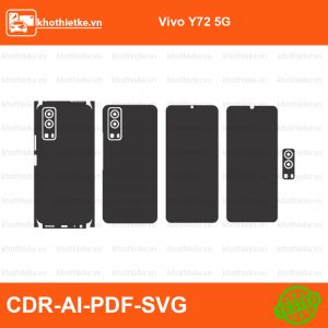 Vivo Y72 5G File thiết kế Skin, Template Vector chuẩn cắt decal | KhoThiếtKế.vn