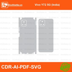Vivo Y72 5G (India) File thiết kế Skin, Template Vector chuẩn cắt decal | KhoThiếtKế.vn