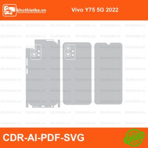 Vivo Y75 5G 2022 File thiết kế Skin, Template Vector chuẩn cắt decal | KhoThiếtKế.vn