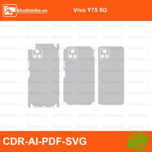 Vivo Y75 5G File thiết kế Skin, Template Vector chuẩn cắt decal | KhoThiếtKế.vn