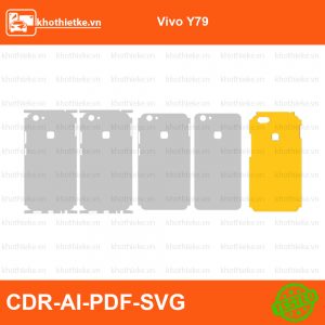Vivo Y79 File thiết kế Skin, Template Vector chuẩn cắt decal | KhoThiếtKế.vn