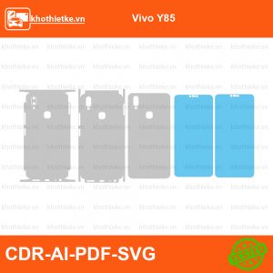 Vivo Y85 File thiết kế Skin, Template Vector chuẩn cắt decal | KhoThiếtKế.vn