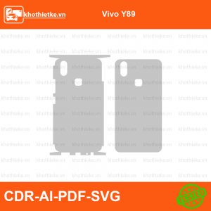 Vivo Y89 File thiết kế Skin, Template Vector chuẩn cắt decal | KhoThiếtKế.vn