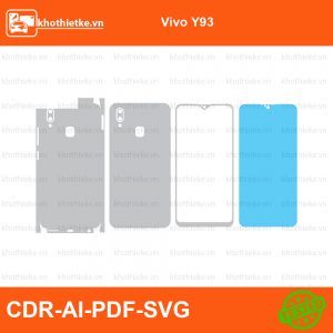 Vivo Y93 File thiết kế Skin, Template Vector chuẩn cắt decal | KhoThiếtKế.vn