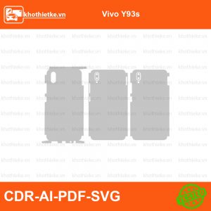 Vivo Y93s File thiết kế Skin, Template Vector chuẩn cắt decal | KhoThiếtKế.vn