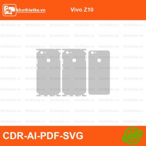 Vivo Z10 File thiết kế Skin, Template Vector chuẩn cắt decal | KhoThiếtKế.vn