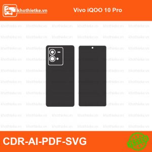 Vivo iQOO 10 Pro File thiết kế Skin, Template Vector chuẩn cắt decal | KhoThiếtKế.vn