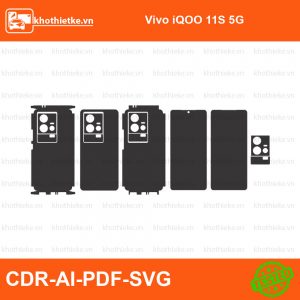 Vivo iQOO 11S 5G File thiết kế Skin, Template Vector chuẩn cắt decal | KhoThiếtKế.vn