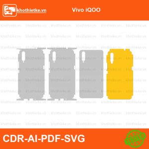 Vivo iQOO File thiết kế Skin, Template Vector chuẩn cắt decal | KhoThiếtKế.vn