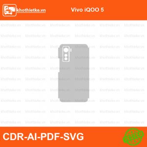 Vivo iQOO 5 File thiết kế Skin, Template Vector chuẩn cắt decal | KhoThiếtKế.vn