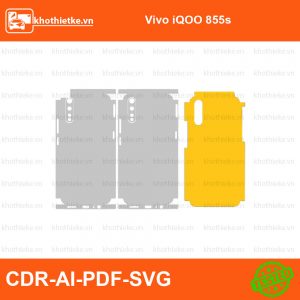 Vivo iQOO 855s File thiết kế Skin, Template Vector chuẩn cắt decal | KhoThiếtKế.vn