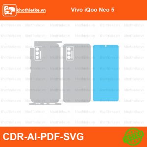Vivo iQoo Neo 5 File thiết kế Skin, Template Vector chuẩn cắt decal | KhoThiếtKế.vn