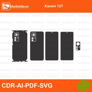 Xiaomi 12T File thiết kế Skin, Template Vector chuẩn cắt decal | KhoThiếtKế.vn