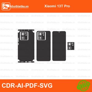 Xiaomi 13T Pro File thiết kế Skin, Template Vector chuẩn cắt decal | KhoThiếtKế.vn