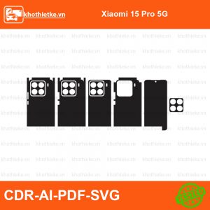 Xiaomi 15 Pro 5G File thiết kế Skin, Template Vector chuẩn cắt decal | KhoThiếtKế.vn